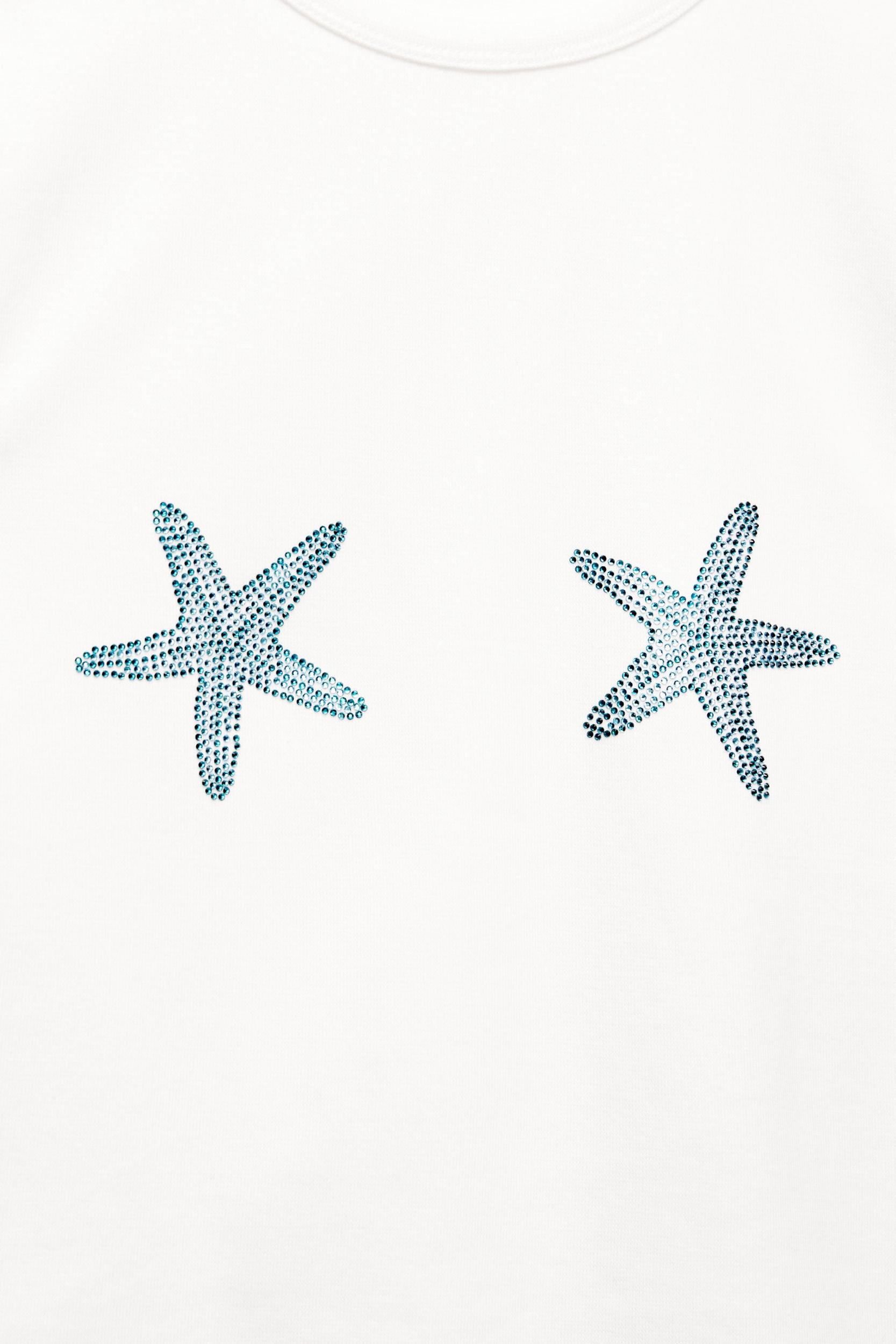 Rhinestone star T-shirt Product Image