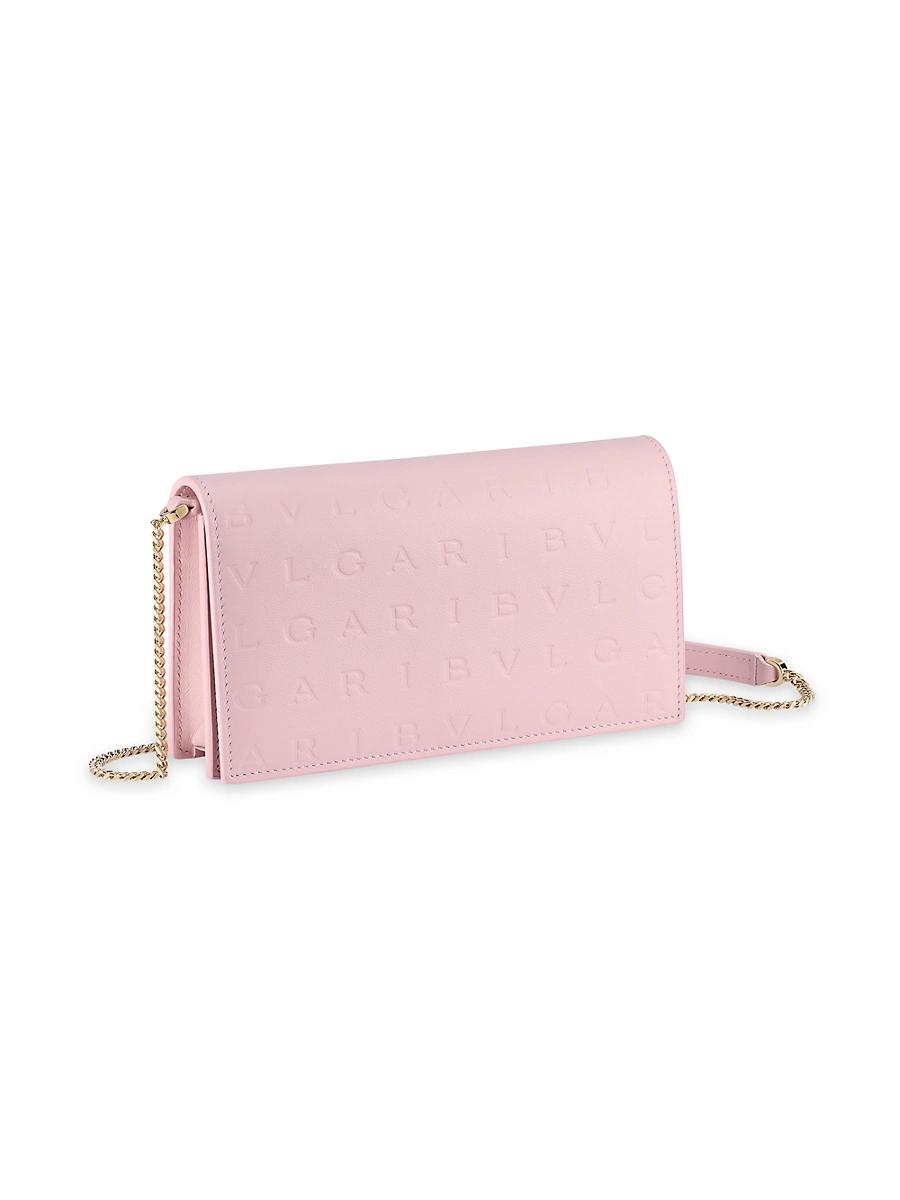 Womens Logo Leather Wallet-On-Chain Product Image