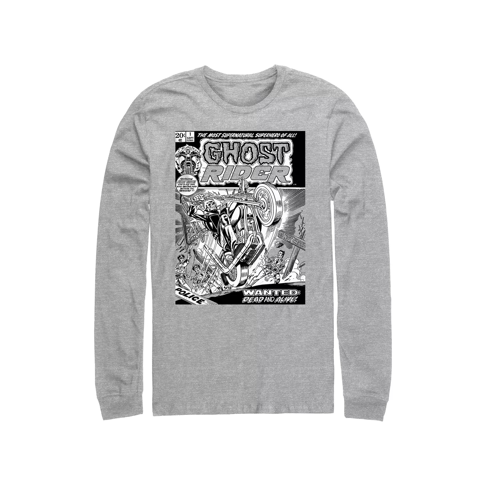 Men's Ghost Rider Comic Book Cover Graphic Tee,  Product Image