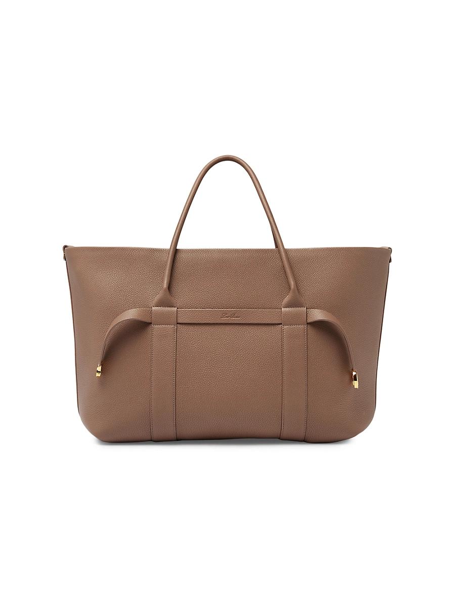 Womens Large Ghiera Leather Shopper Tote Bag Product Image