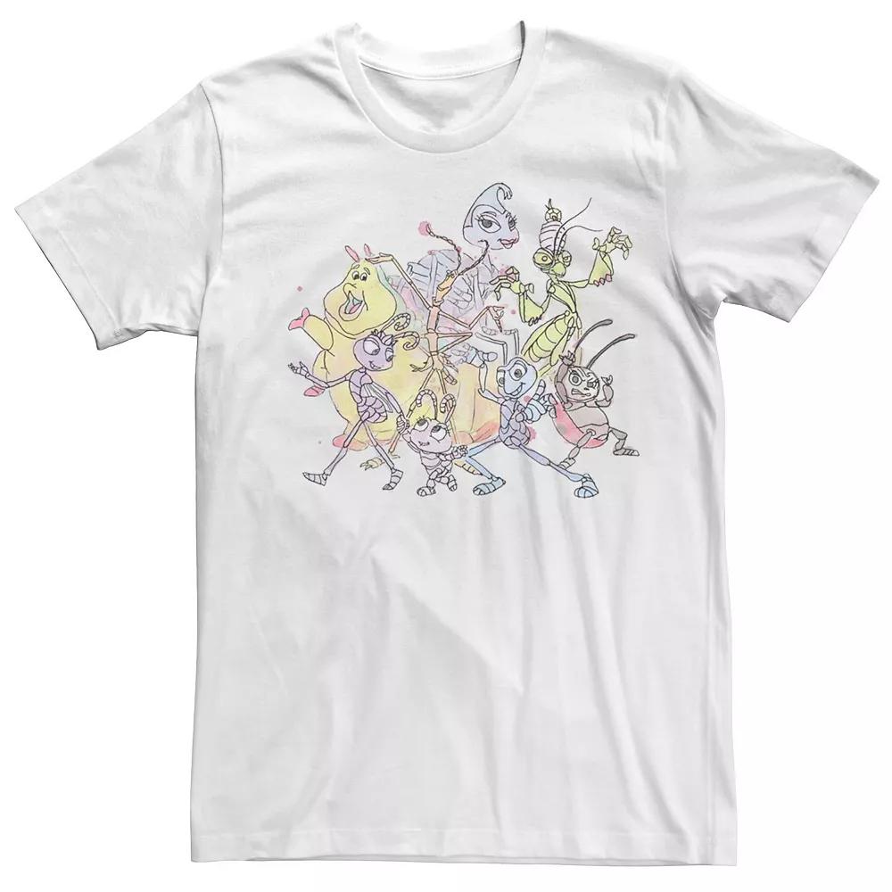 Disney's A Bug's Life Men's Watercolor Bugs Tee,  Product Image