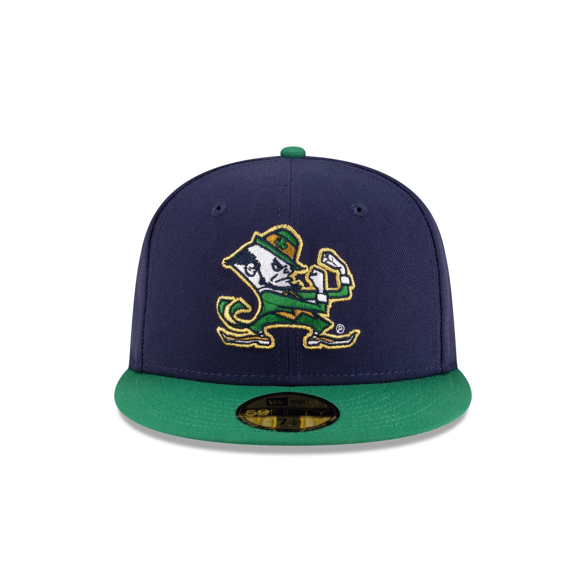 Notre Dame Fighting Irish Navy Kelly Green 59FIFTY Fitted Hat Male Product Image