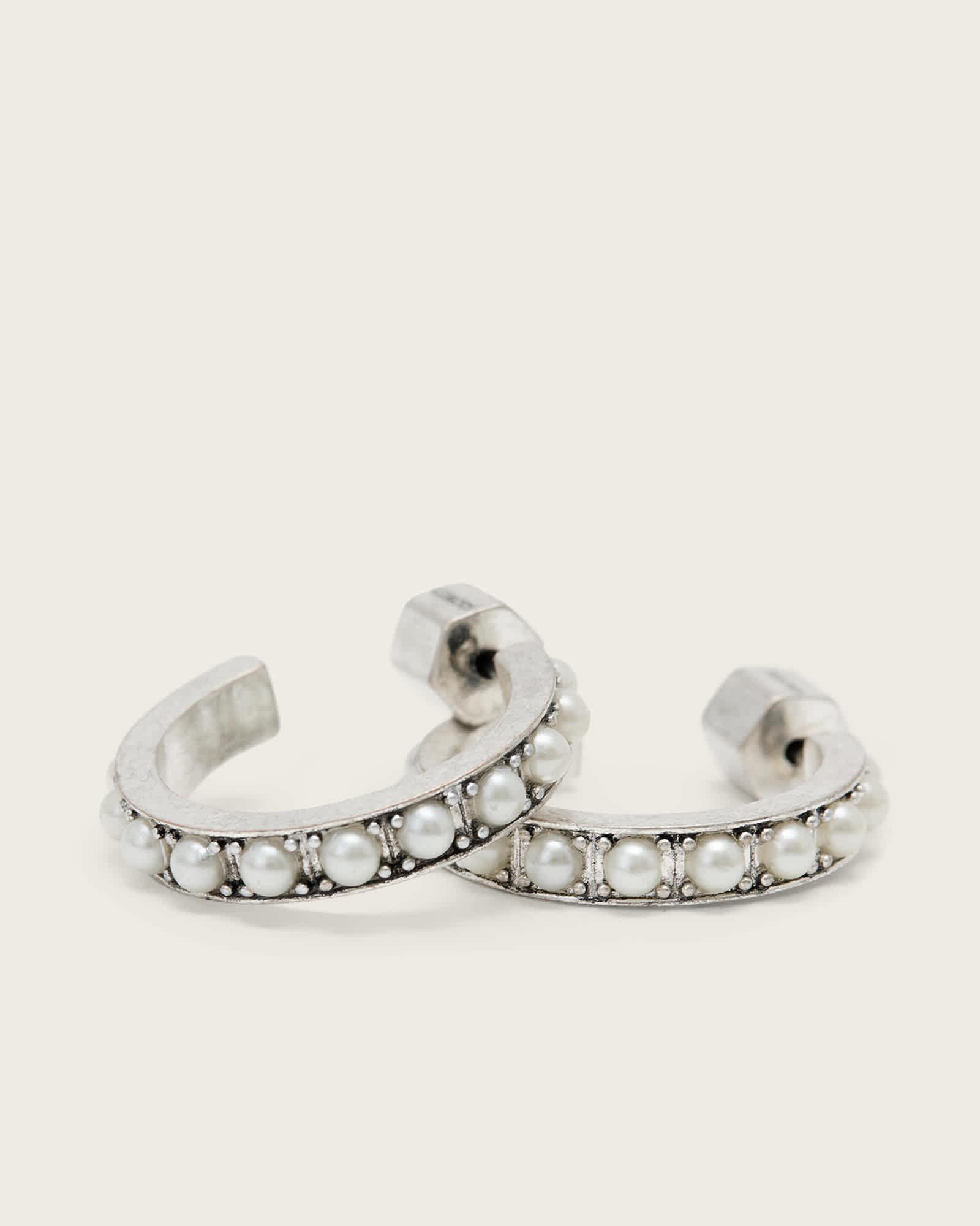 Janna Bangle WARM SILVER | ALLSAINTS US Product Image