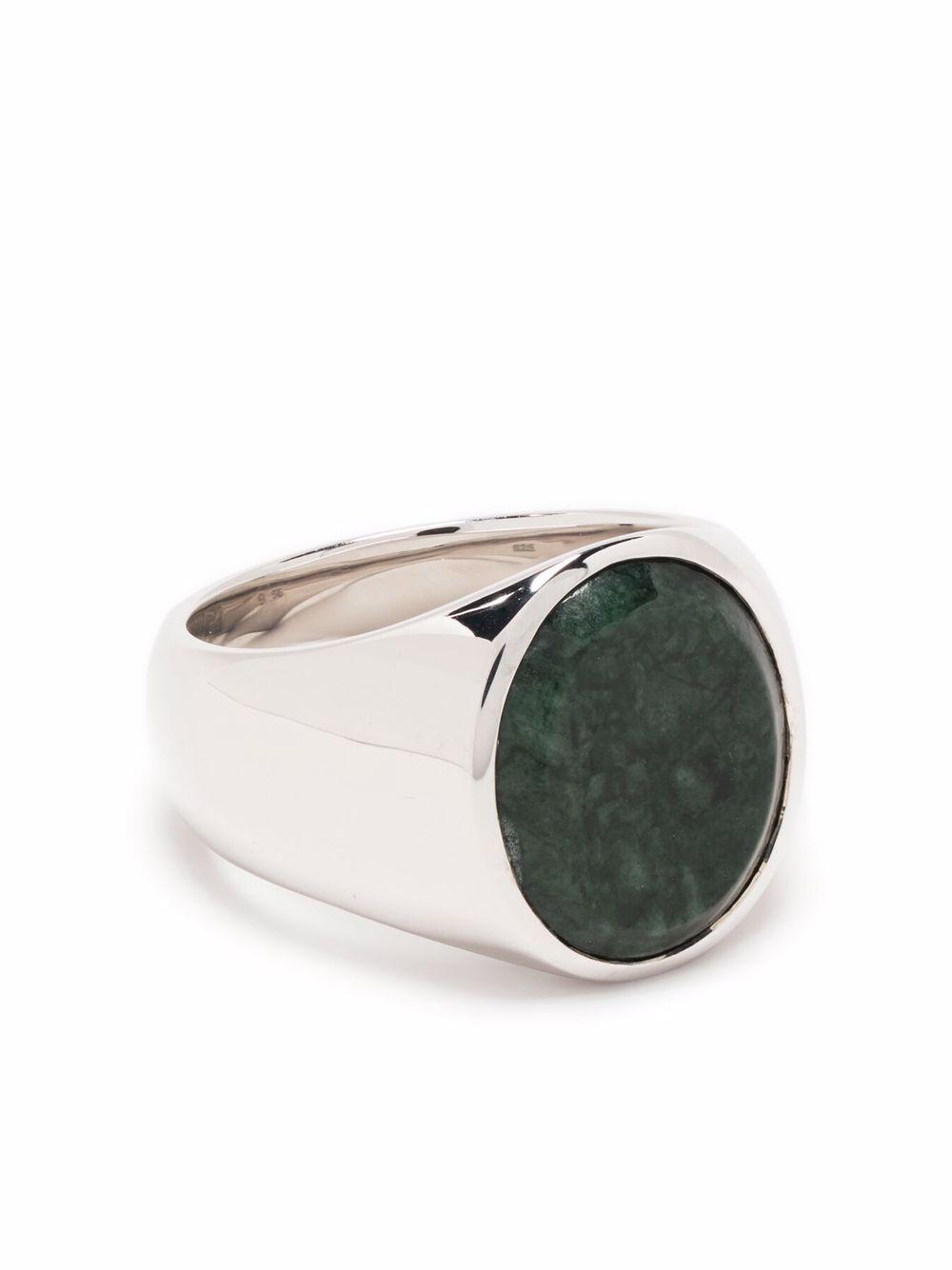 oval green marble ring Product Image