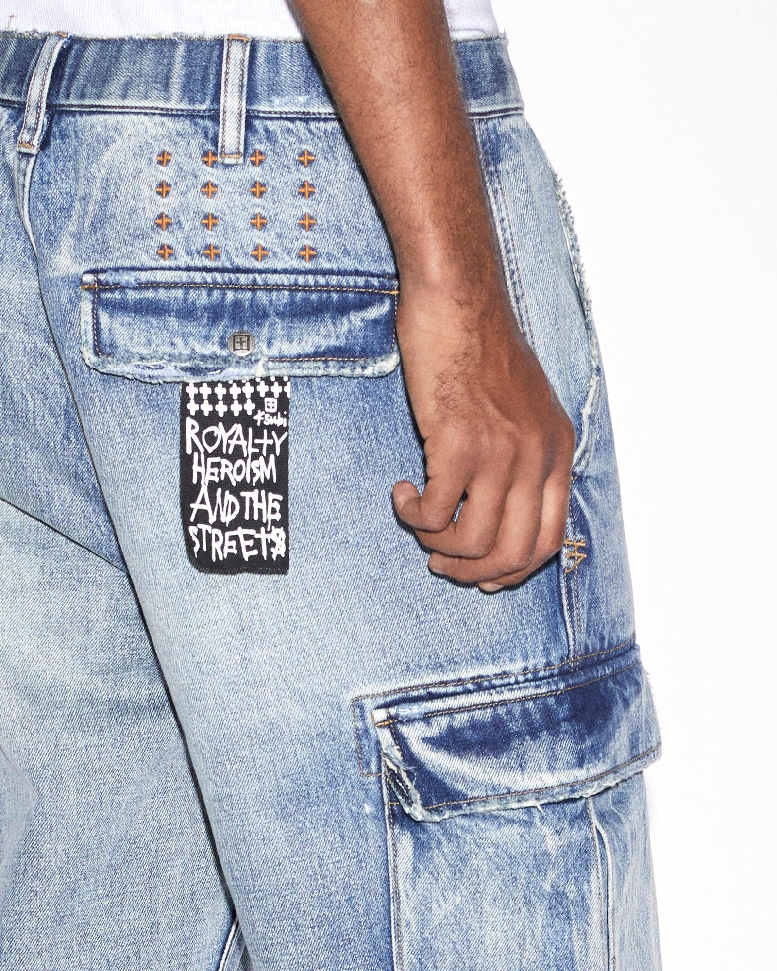 RIOT CARGO PANT PUNK BLUE Male Product Image