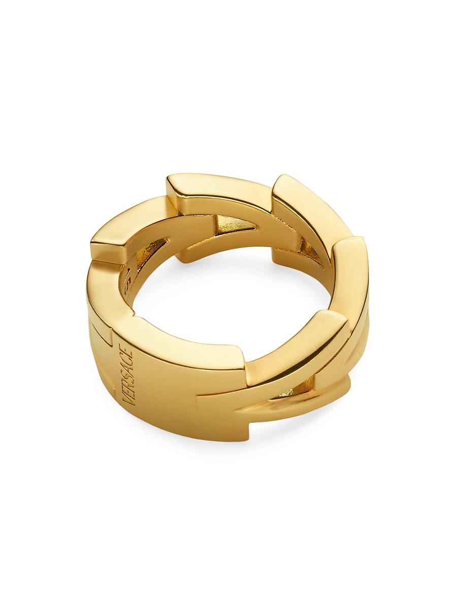 Womens Goldtone V Band Ring Product Image