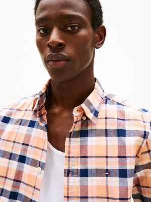 Slim Fit Plaid Oxford Stretch Shirt Product Image