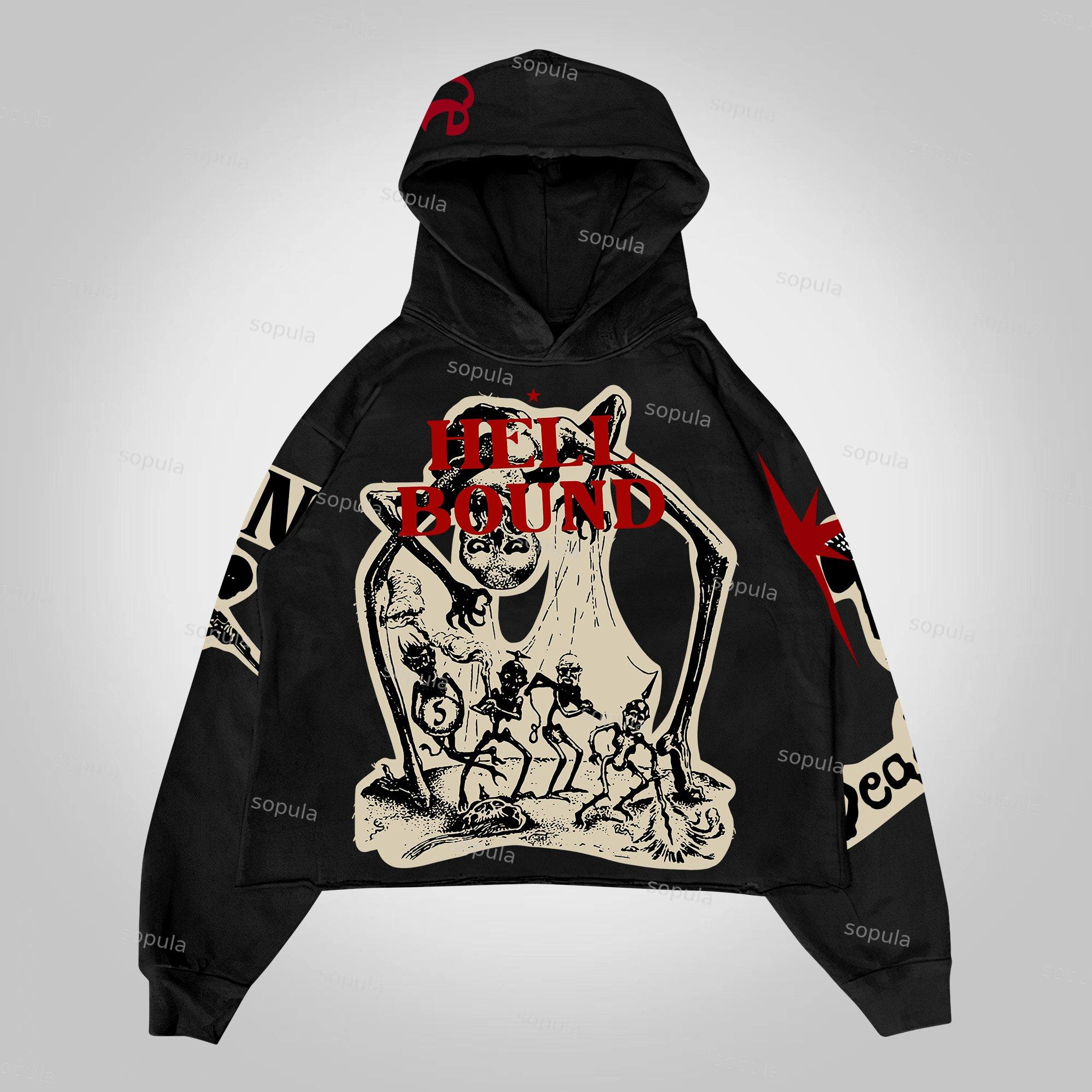 Sopula Mummy Vintage Punk Graphic Hoodie Product Image