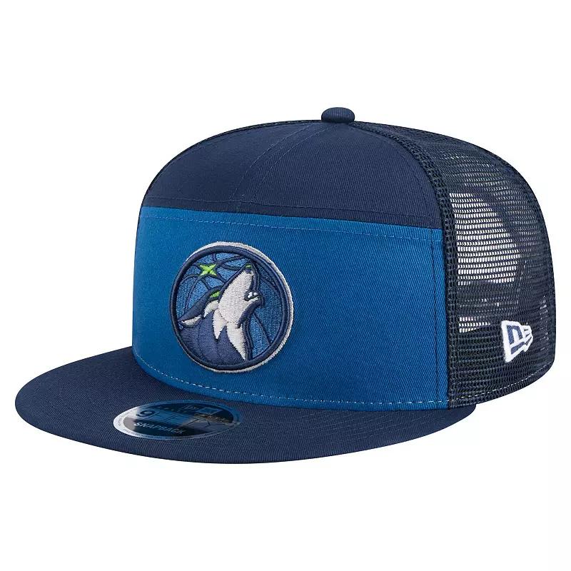 Men's New Era Black Detroit Lions Adventure Canvas Split Panel 9FIFTY Snapback Hat Product Image