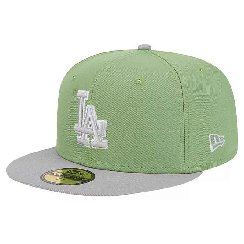 Men's New Era Green/Gray Los Angeles Dodgers Two-Tone Color Pack 59FIFTY Fitted Hat, Size: 7 3/4 Product Image