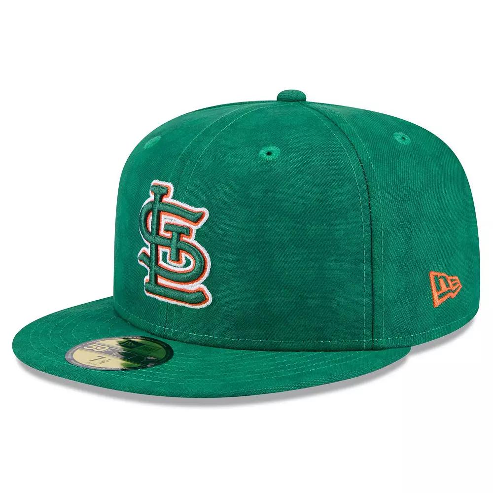 Men's New Era Kelly Green St. Louis Cardinals St. Patrick's Day 59FIFTY Fitted Hat, Size: 7 3/8 Product Image