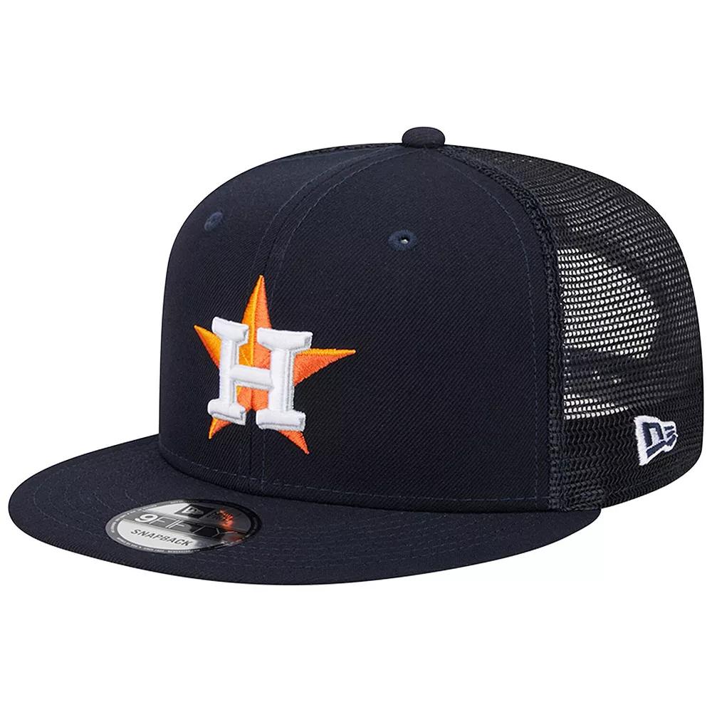Men's New Era Navy Houston Astros Team Color Trucker 9FIFTY Snapback Hat, Blue Product Image