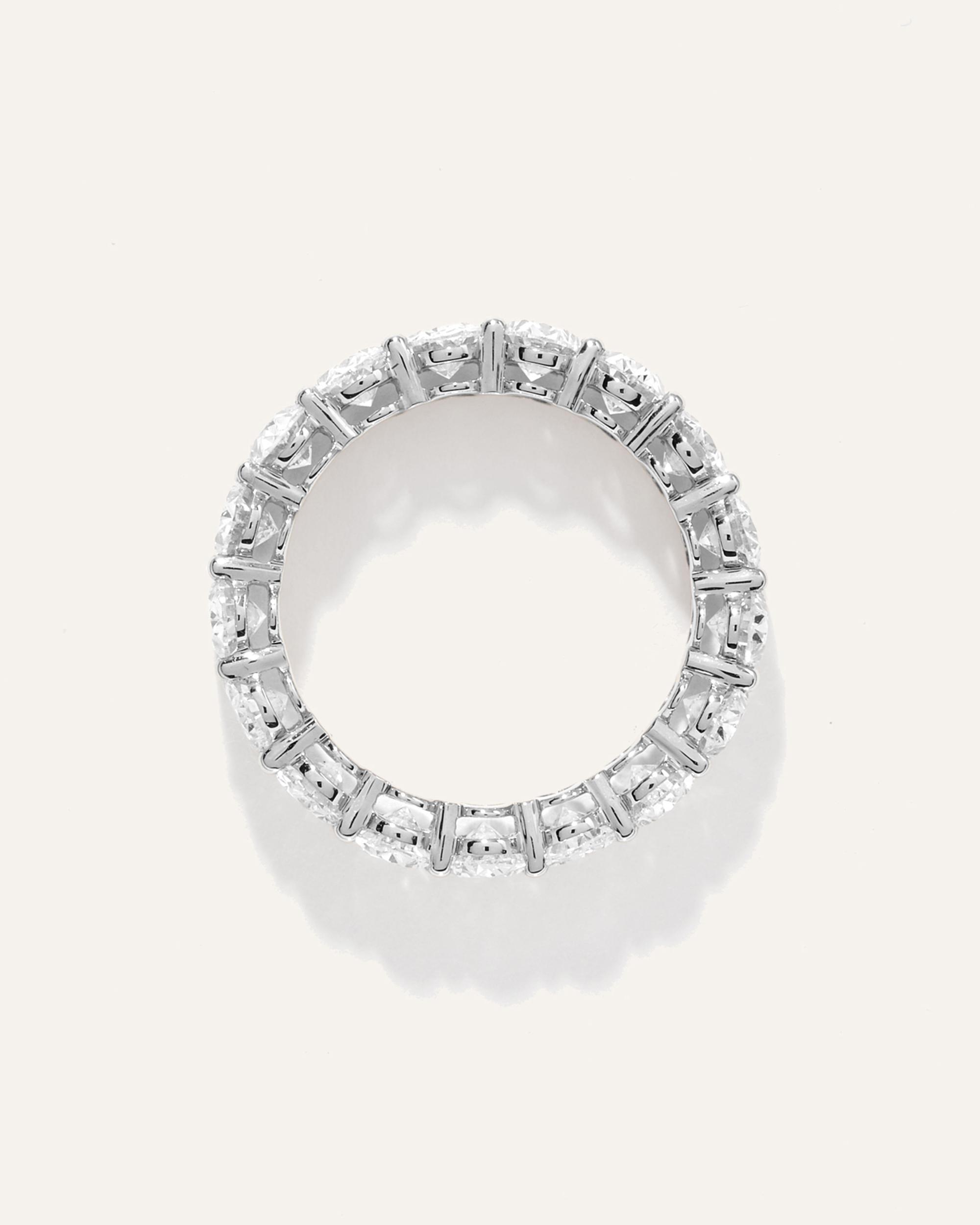 Quince | Women's Lab Grown Diamond Oval Eternity Band Rings Product Image