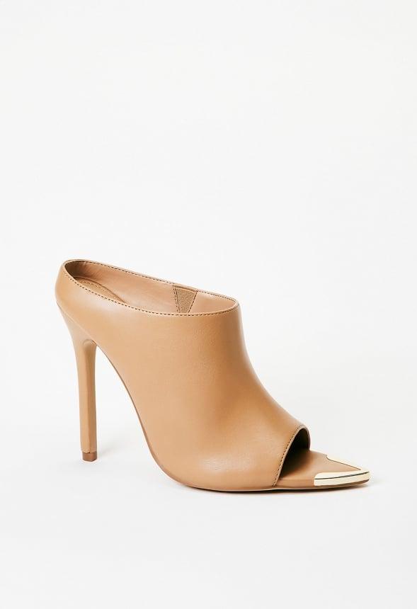 JustFab Margaux Platform Loafer Pump Womens Black/ White Size 8.5 Product Image