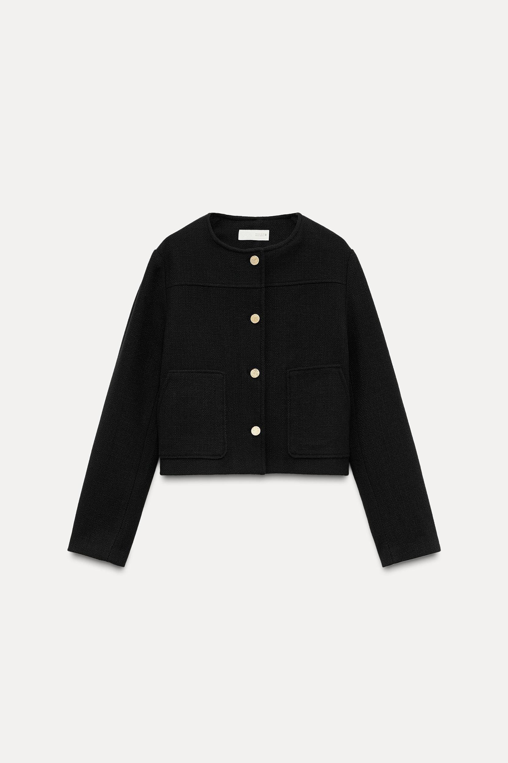 ROUND NECK SHORT JACKET Product Image