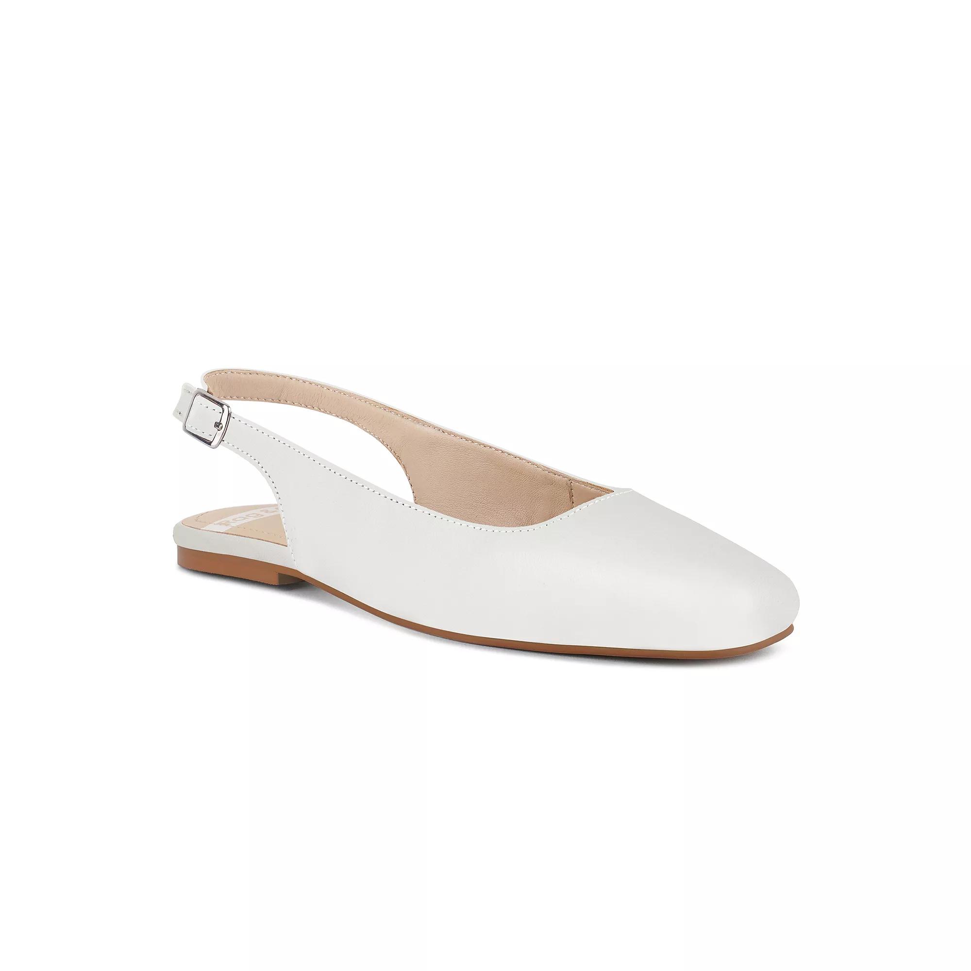Rag & Co Sozani Women's Slingback Flats, Size: 7, White Product Image