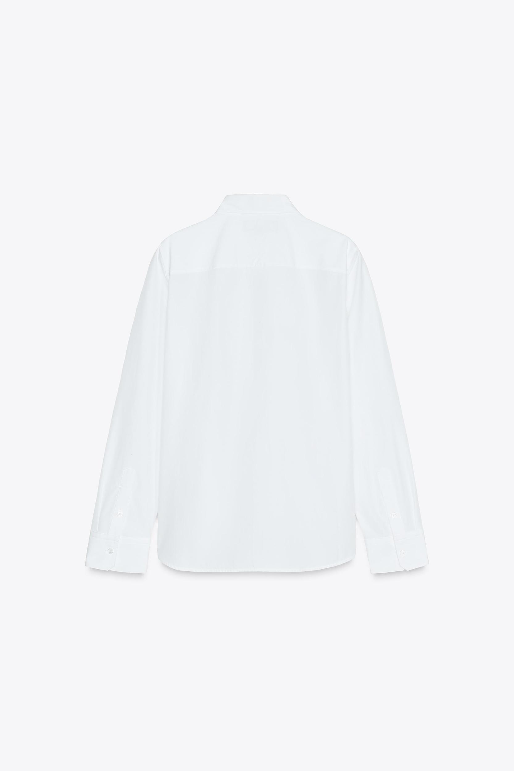 POPLIN SHIRT ZW COLLECTION Product Image