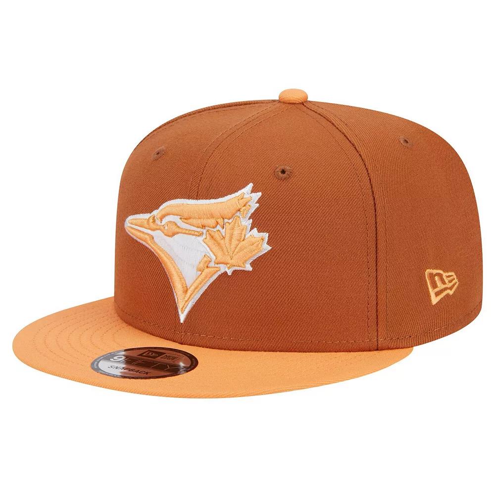 Men's New Era Brown Toronto Blue Jays Spring Color Two-Tone 9FIFTY Snapback Hat, Jay Brown Product Image