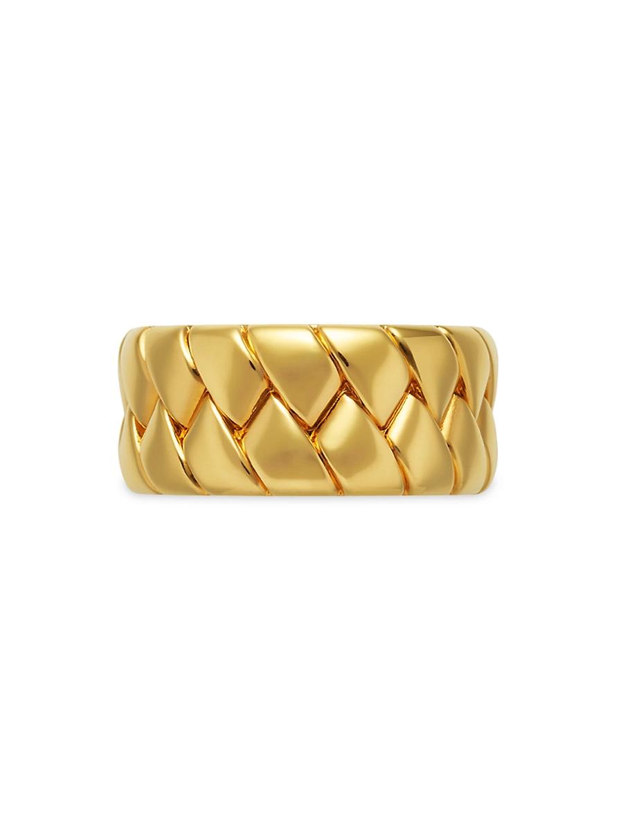 Womens Goldtone Woven Band Ring Product Image
