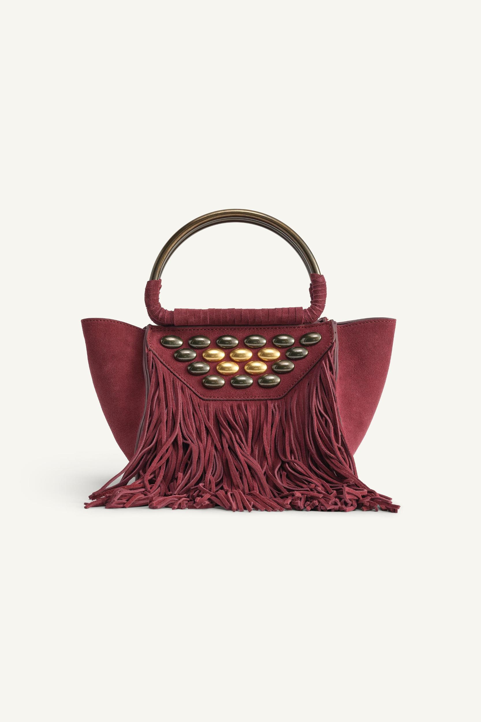 LIMITED EDITION SUEDE FRINGE MINI CITY BAG Product Image