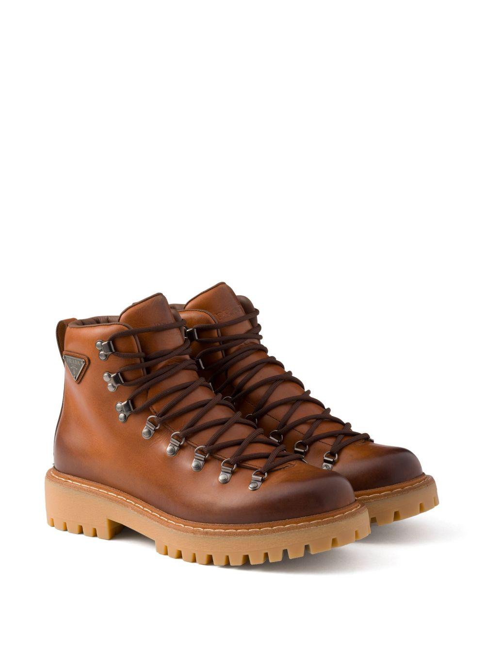 laced leather boots Product Image
