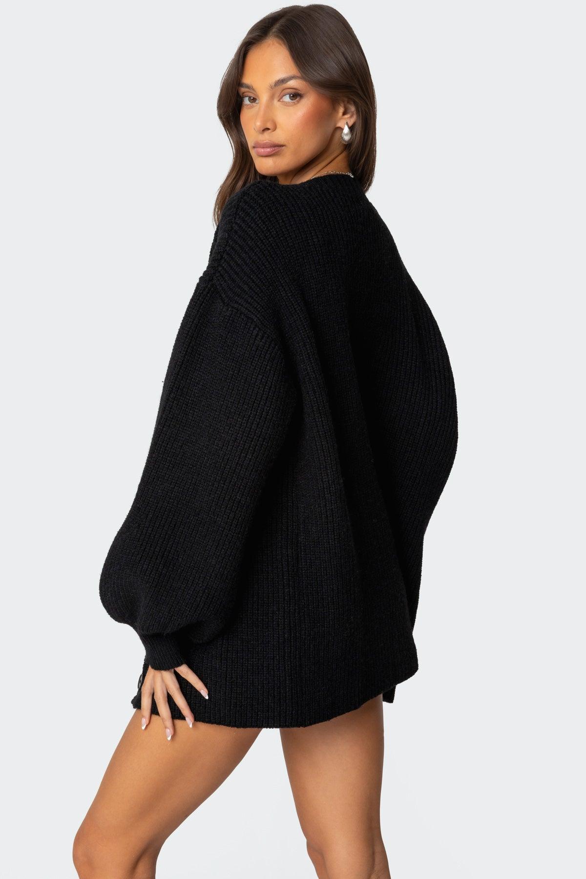 Mathilde Oversized V Neck Cardigan Product Image