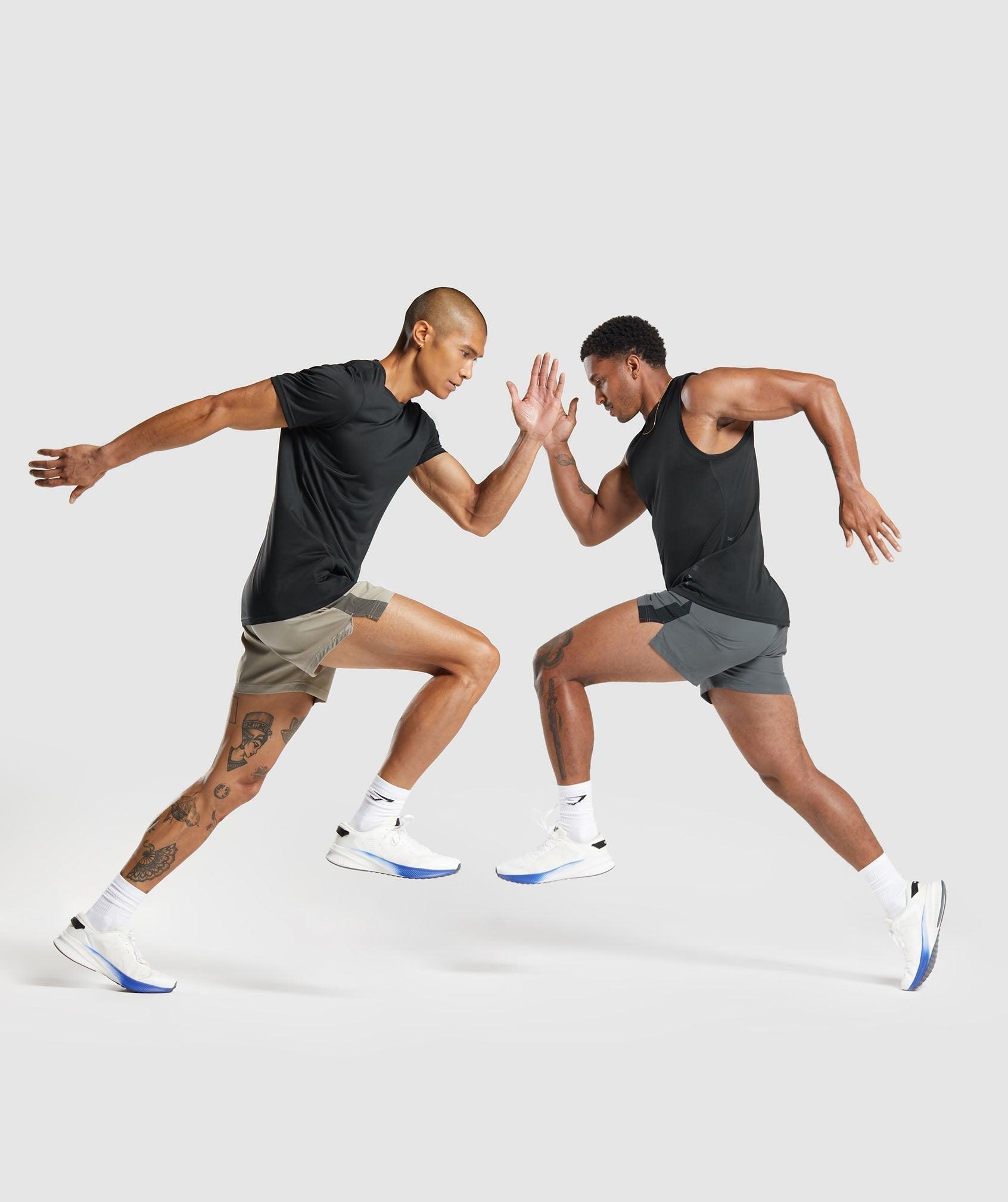 Gymshark Sport  7" Shorts - Dark Grey/Black Male Product Image