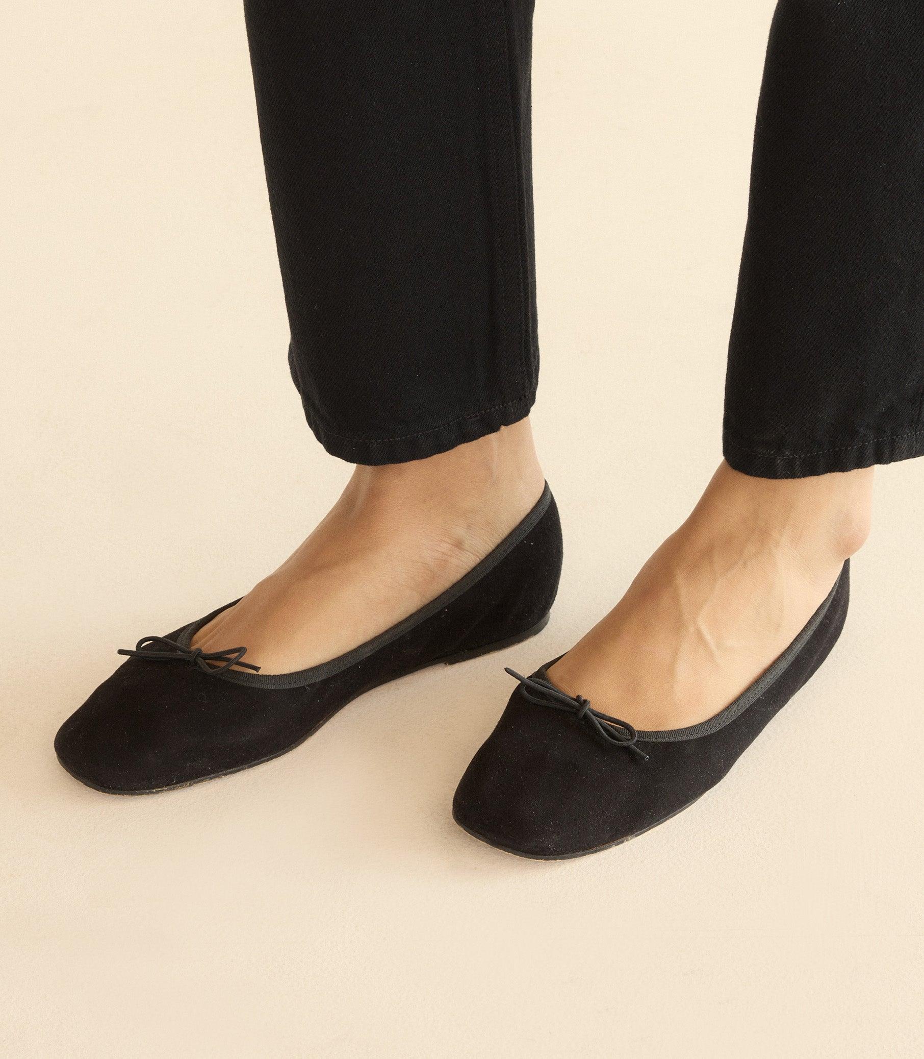 ELENI MARY JANE -- BLACK SUEDE Product Image