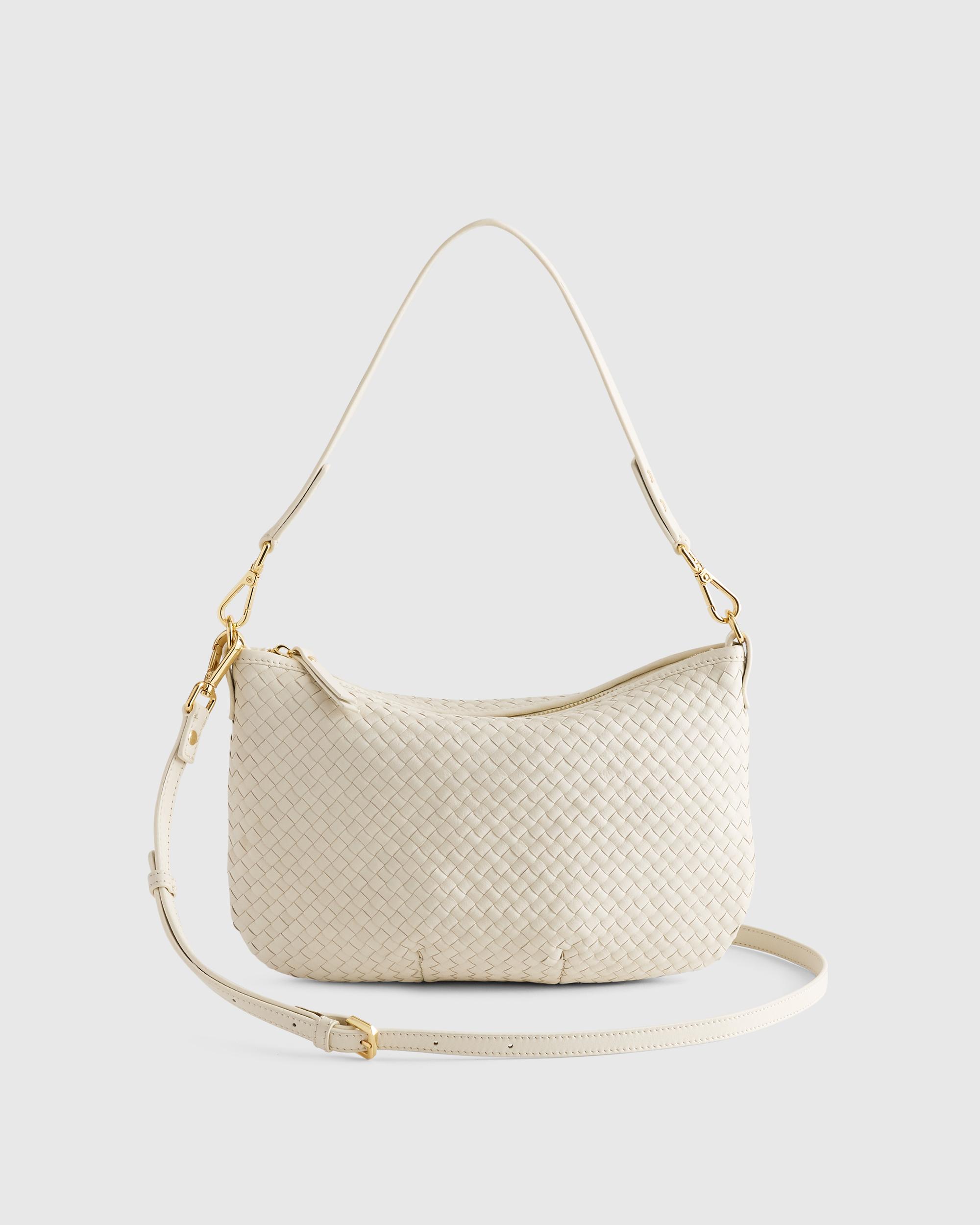 Quince | Women's Italian Handwoven Leather Mini Shoulder Bag Italian Leather Product Image