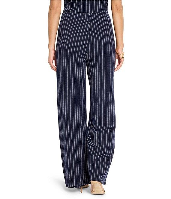 NIC + ZOE Coordinating Destination Stripe Wide Leg Knit Pants Product Image