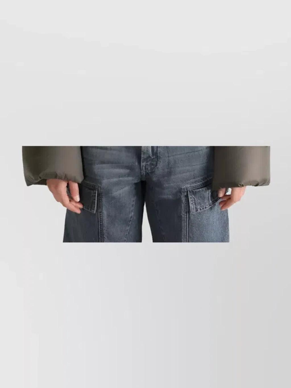 RICK OWENS Bomber Jacket Puffer Jackets Gray In Multi Product Image