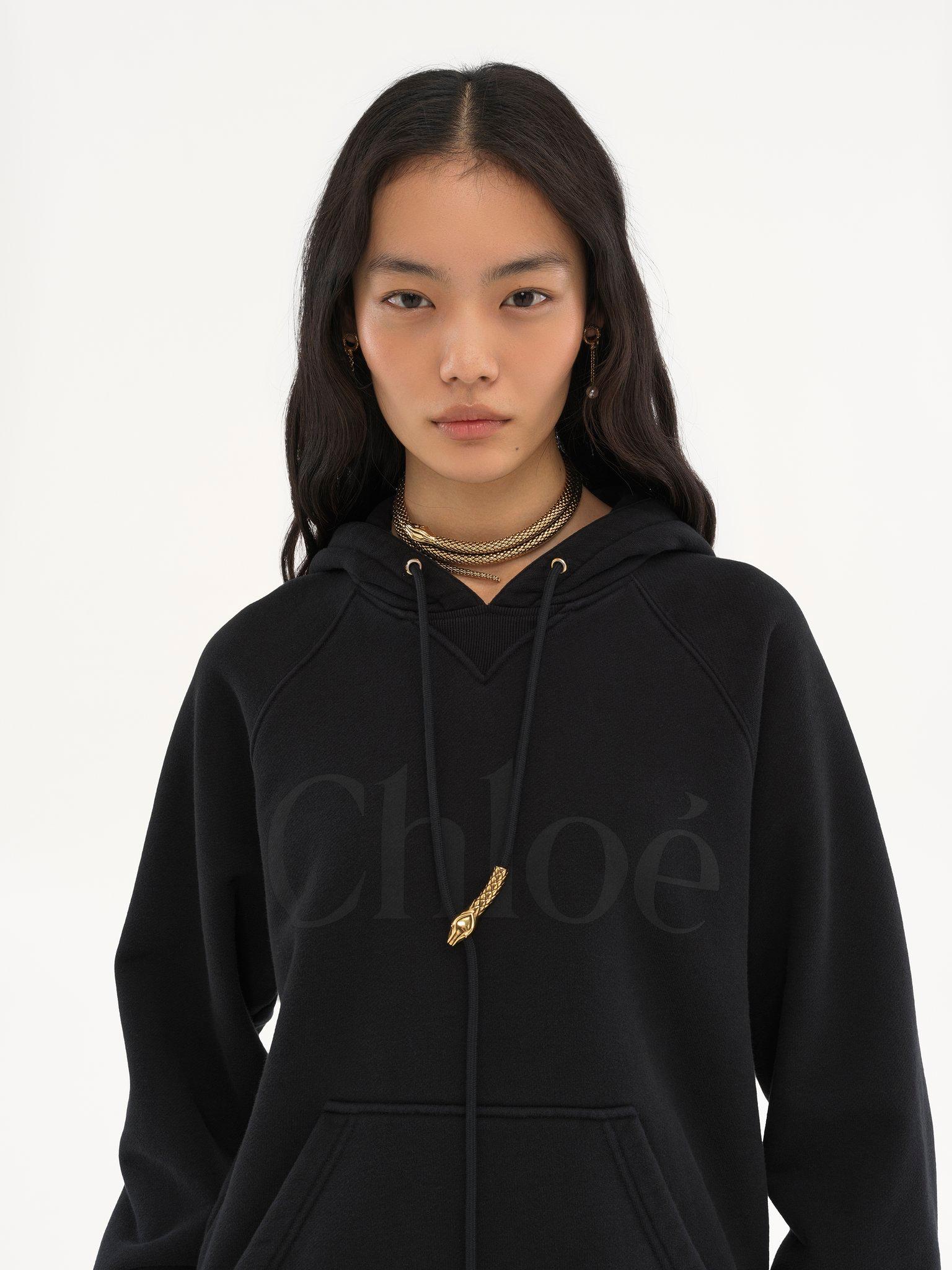 Generous logo hoodie in cotton fleece Product Image