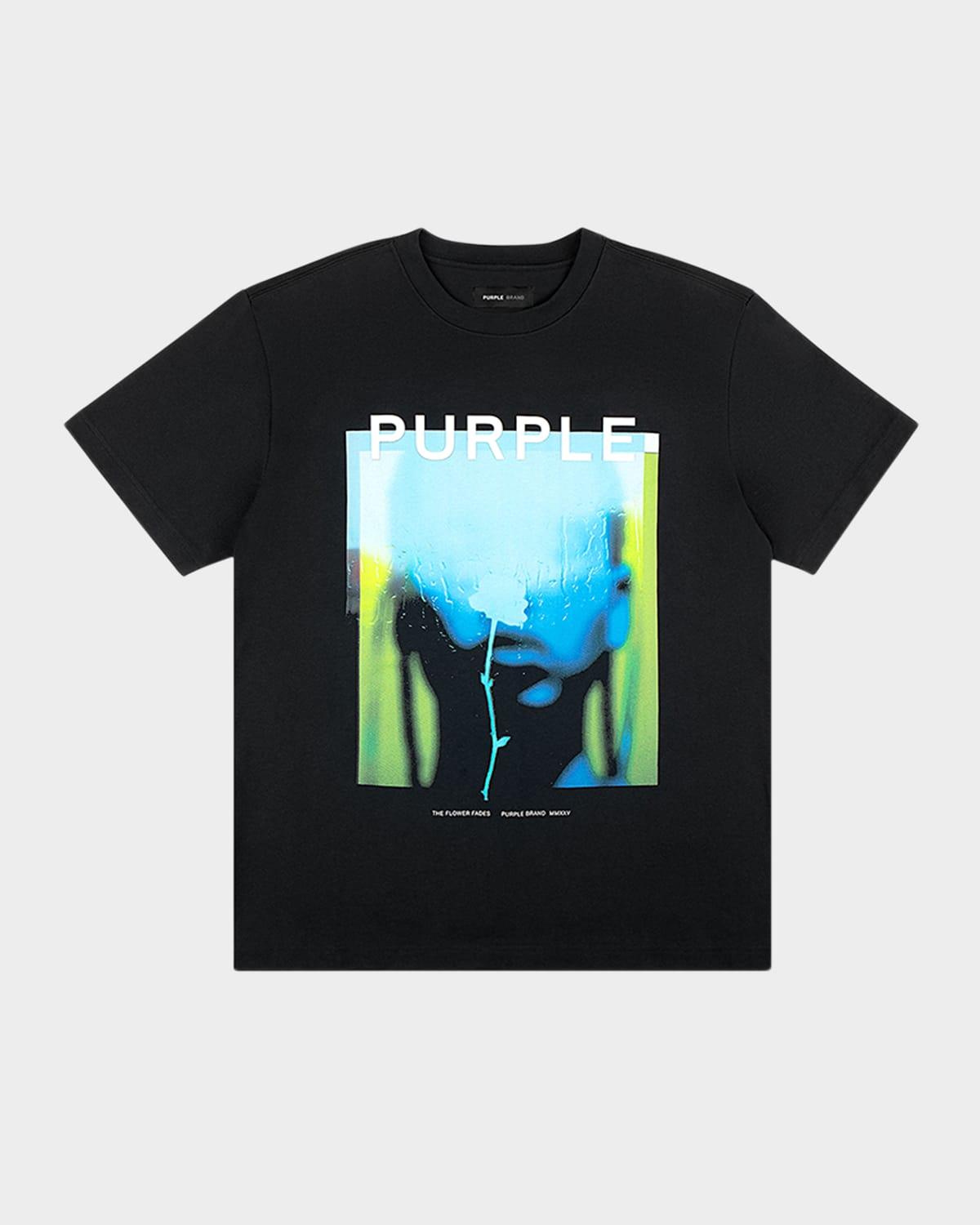 Mens Heavyweight Flower Graphic T-Shirt Product Image