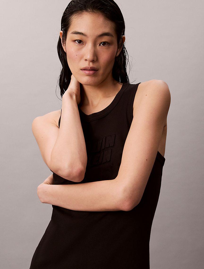Calvin Klein Logo Midi Tank Dress Product Image