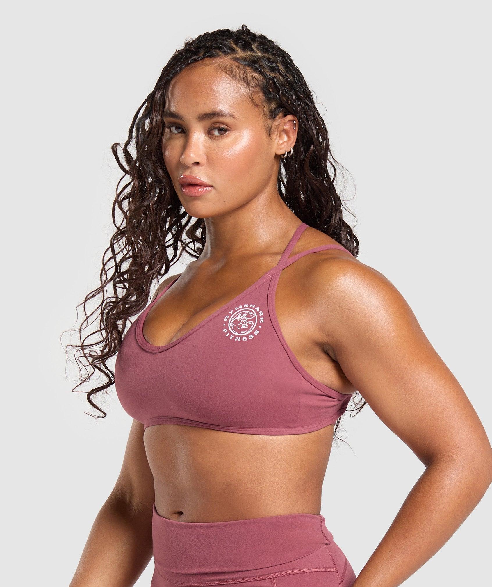 Gymshark Legacy Bra - Washed Berry Pink Female Product Image