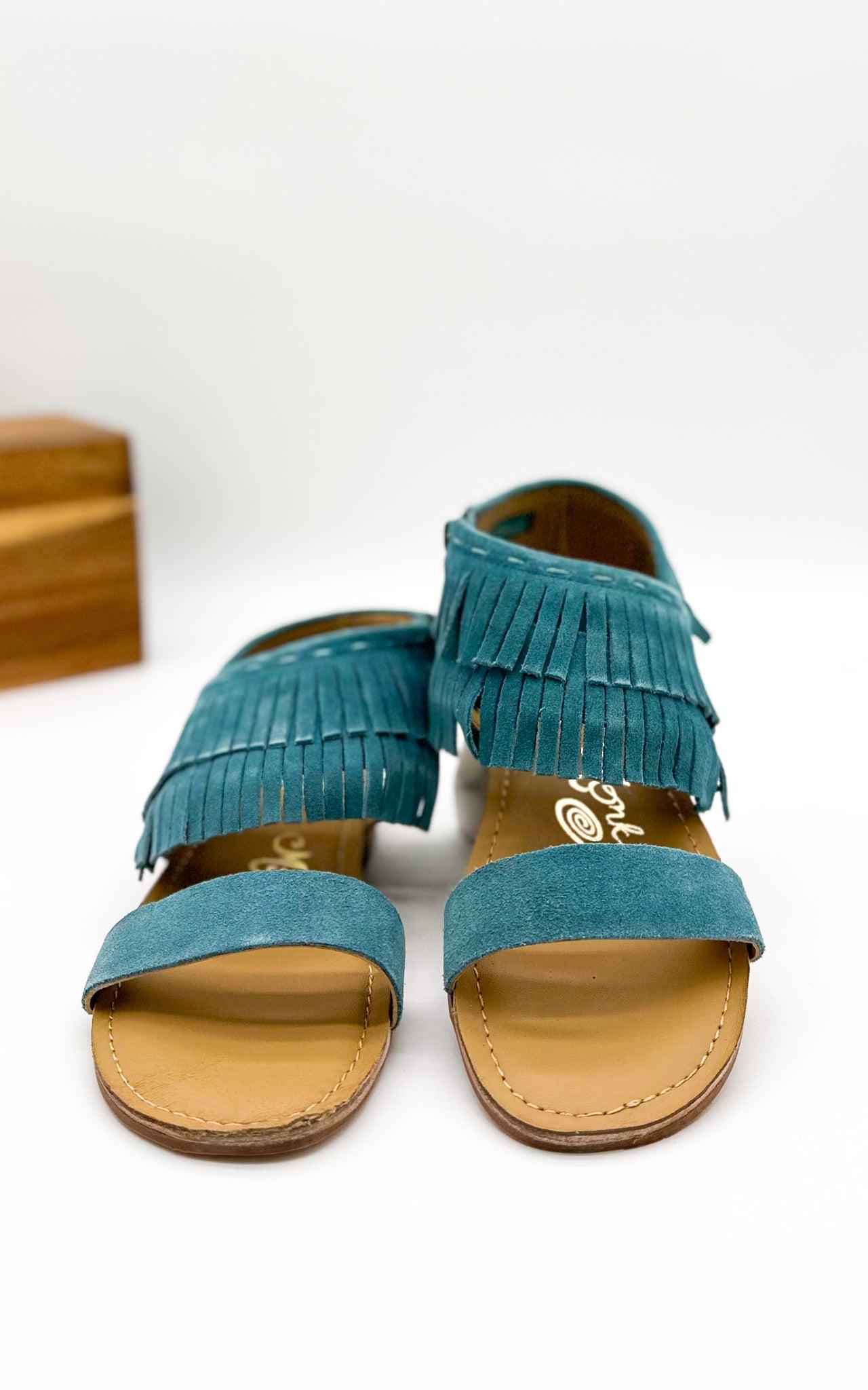 Fringe Star Sandal in Teal (Online Exclusive) Product Image