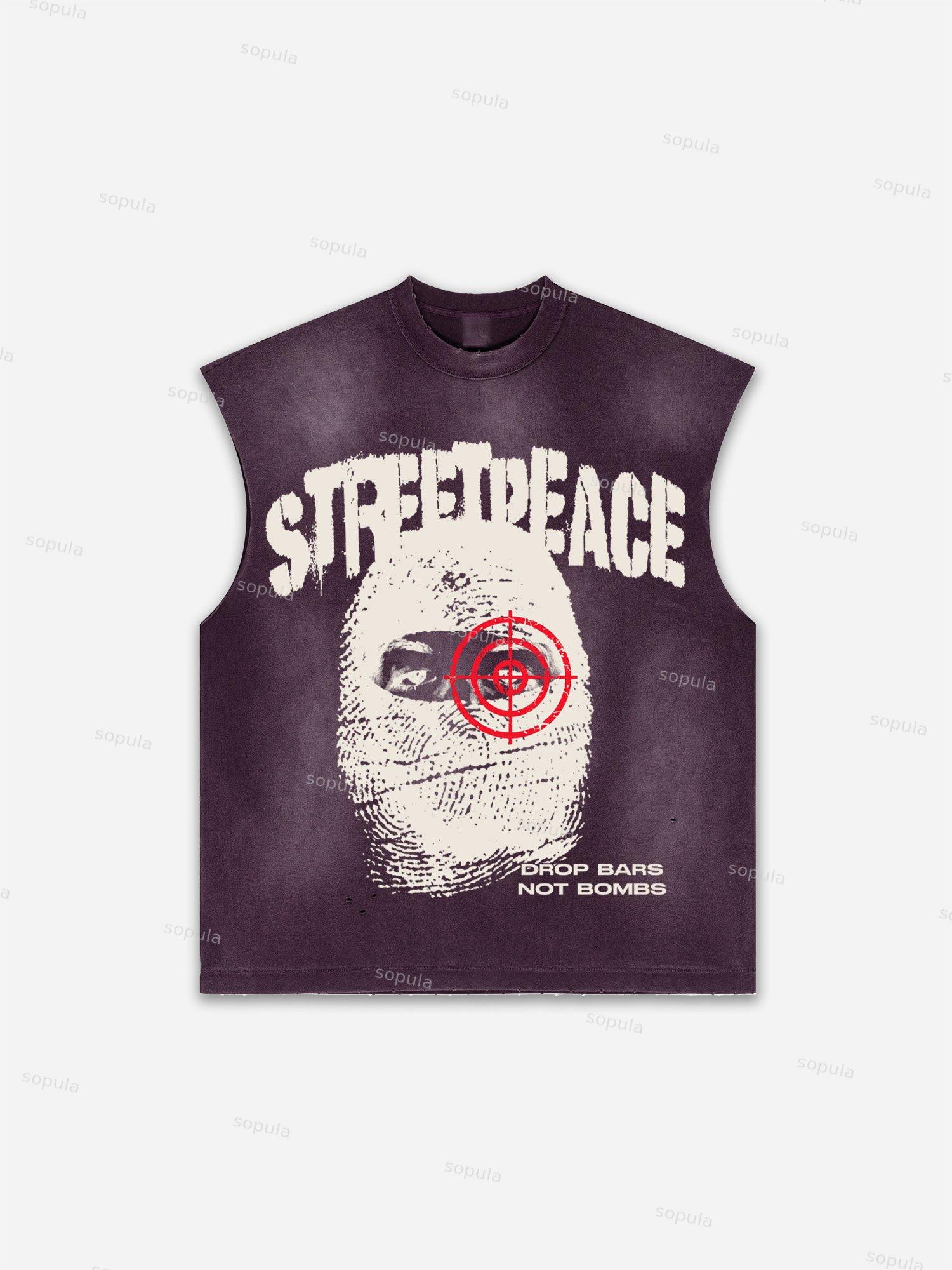 God Loves The World Saints Jesus Vintage Graphic Distressed Tank Top Product Image