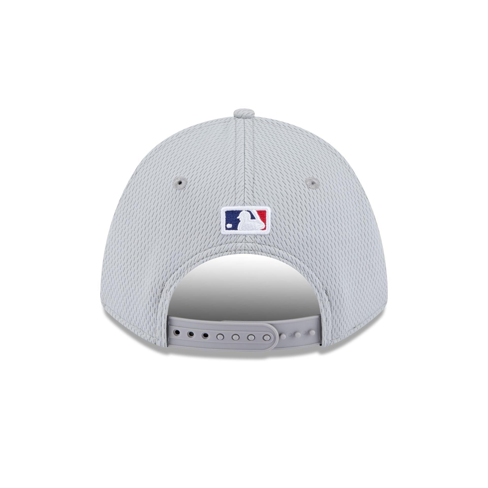 Los Angeles Dodgers 2025 Clubhouse Gray 9FORTY M-Crown Snapback Hat Male Product Image