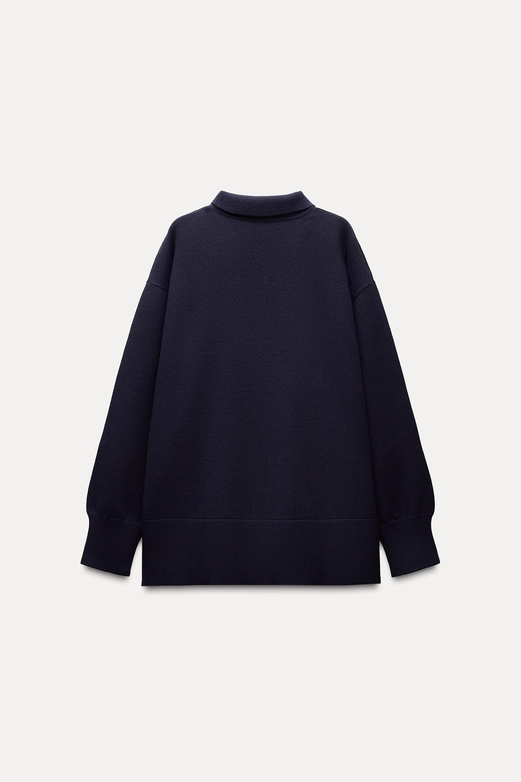 PLAIN KNIT JERSEY POLO SHIRT Product Image