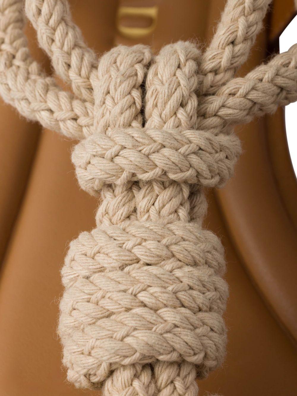 rope-embellished flat sandals Product Image