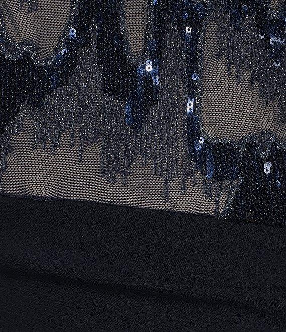 Le Bos Boat Neck Cap Sleeve Fit and Flare Dress Product Image