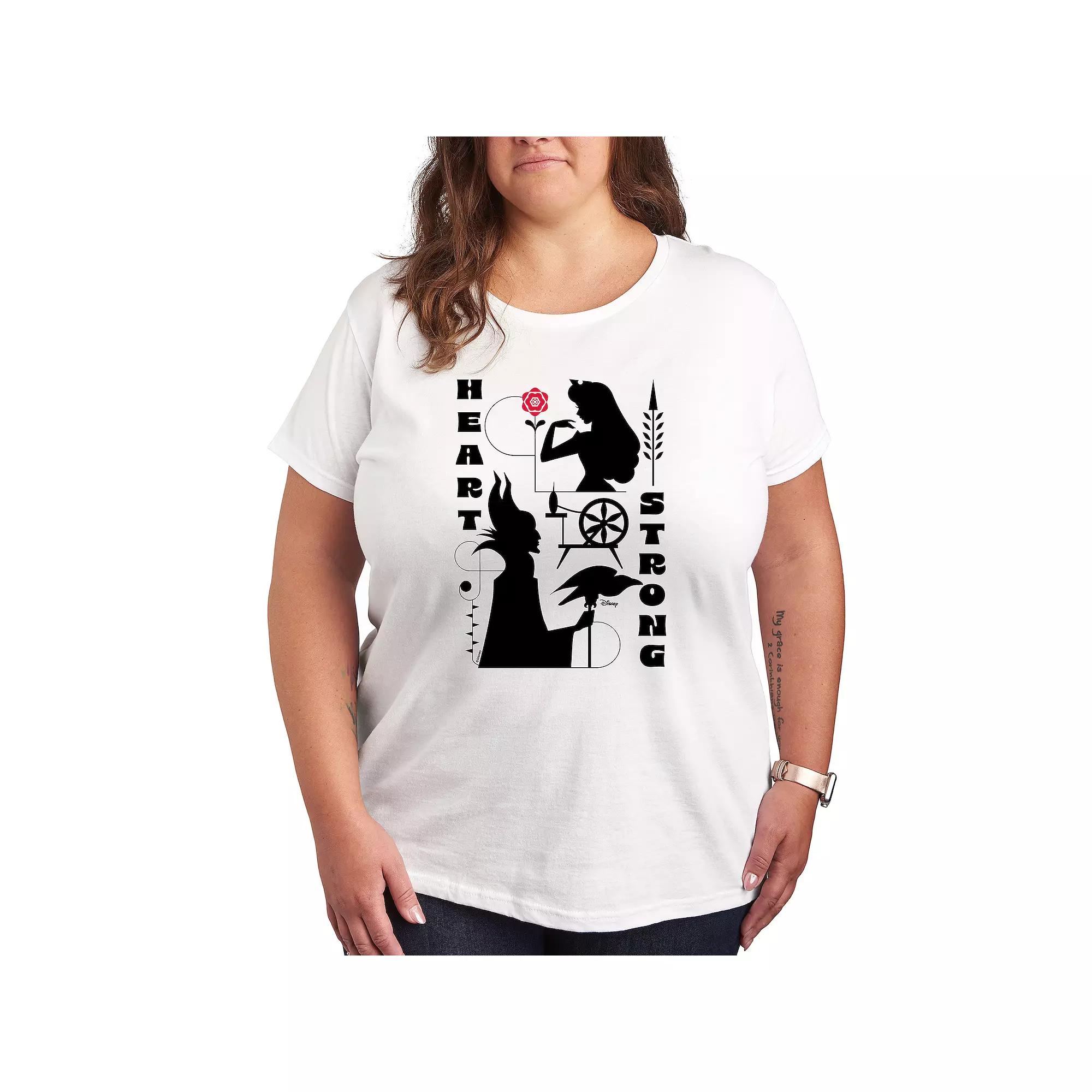 Disney's Sleeping Beauty Plus Heart Strong Graphic Tee, Women's,  Product Image