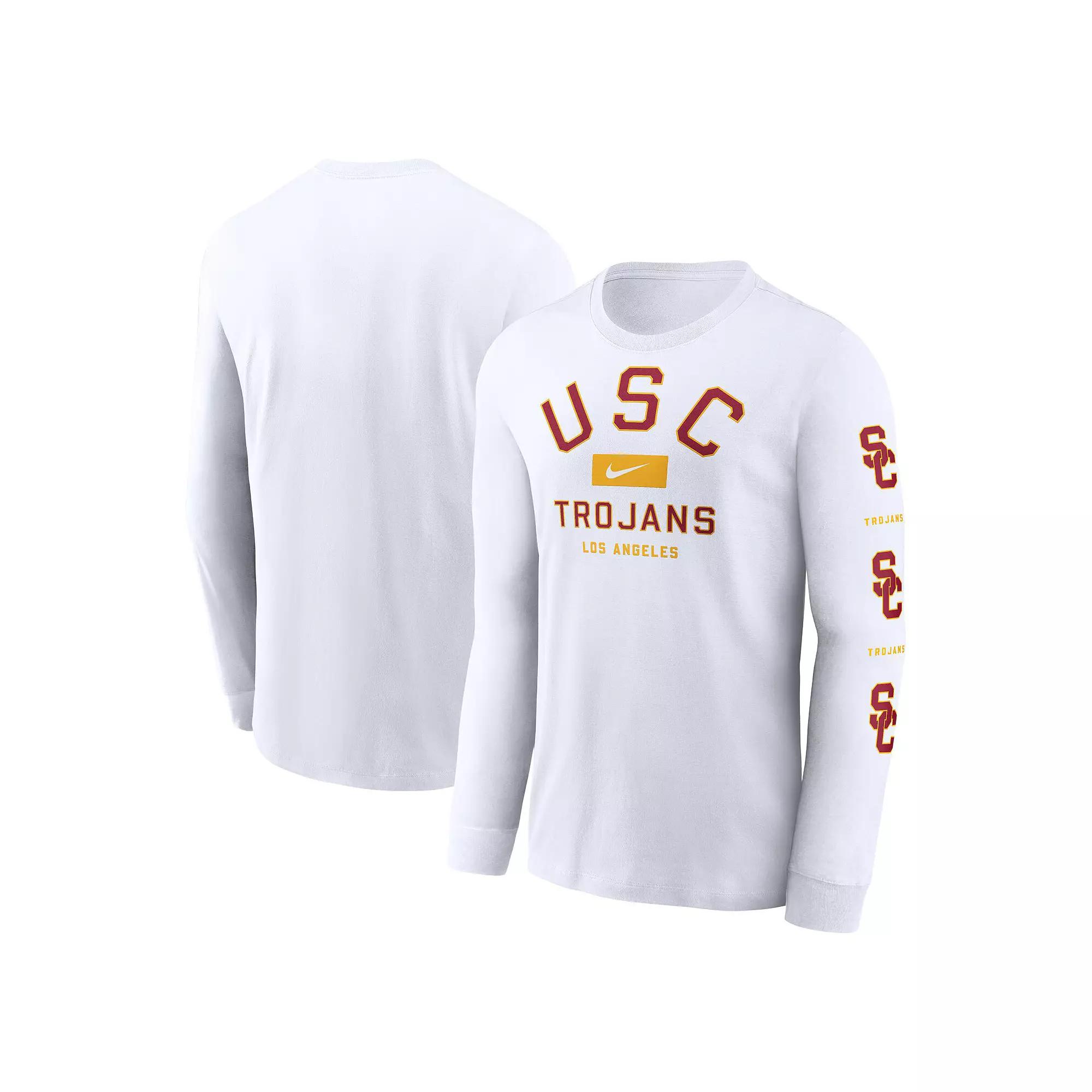 Men's Nike White USC Trojans Primetime Classic Location Long Sleeve T-Shirt,  Product Image