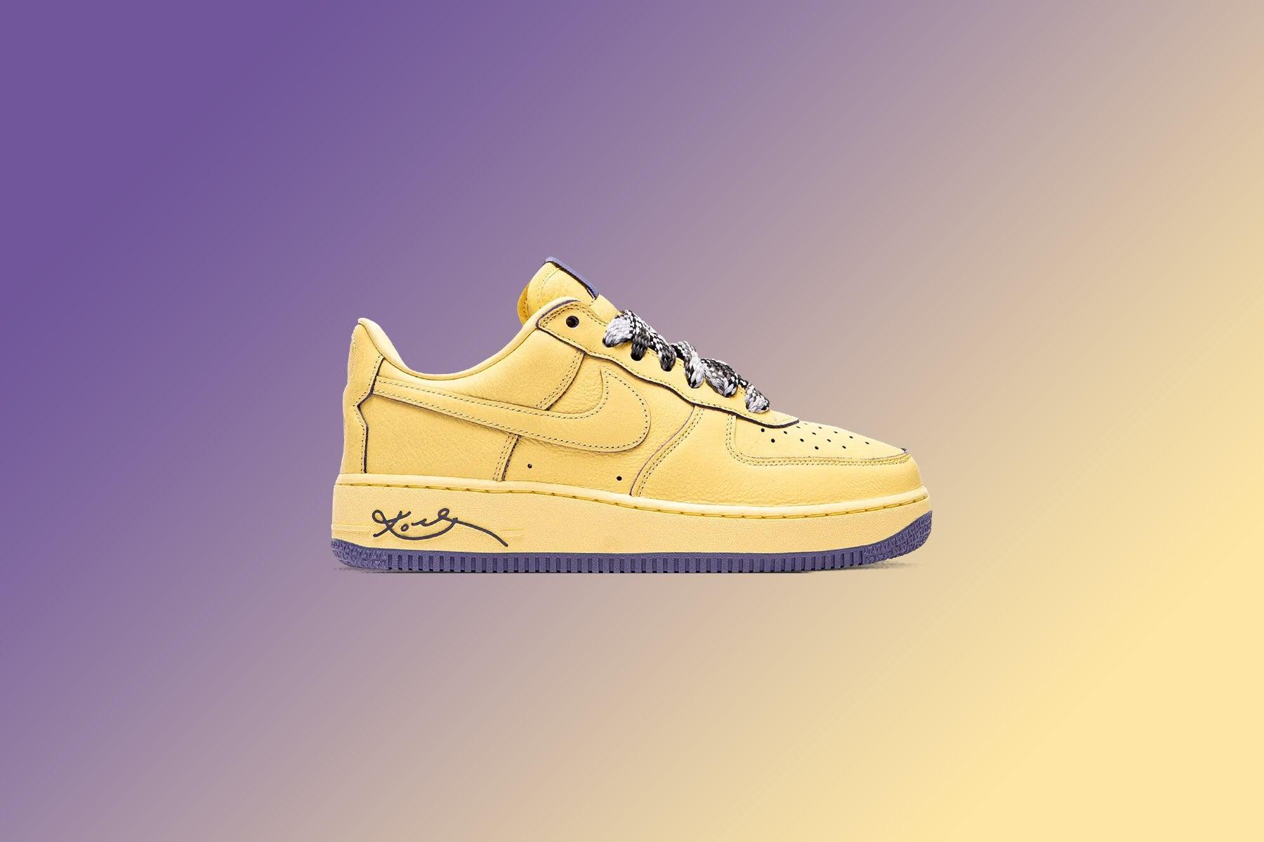 Kobe Bryant x Nike Air Force 1 Low Protro - Soft Yellow/Dusty Amethyst Male Product Image