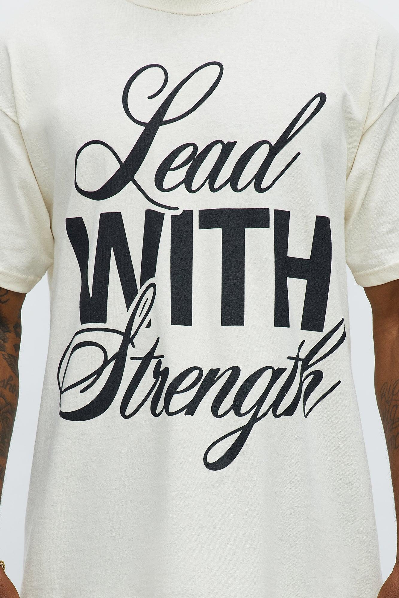 Lead With Strength Short Sleeve Tee - Off White Male Product Image