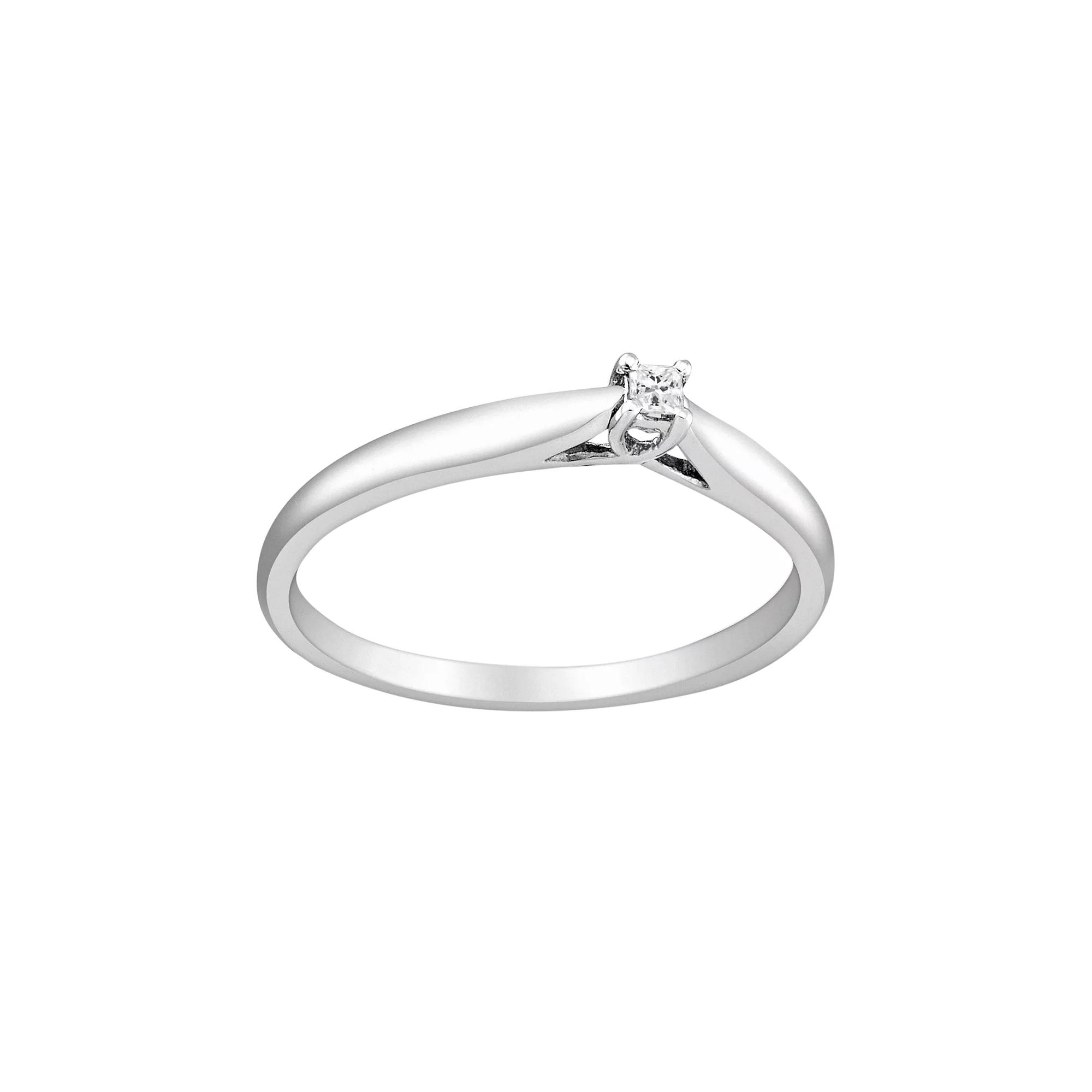 Stella Grace Princess-Cut Diamond Accent Engagement Ring in Sterling Silver, Women's, Size: 6, White Product Image