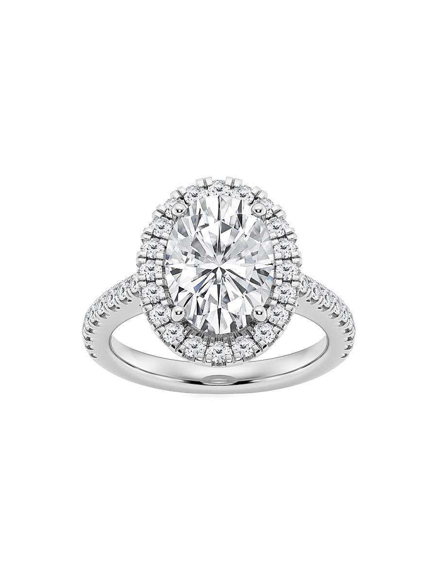 Womens Platinum & Oval Lab-Grown Diamond Halo Ring/1.30-3.60 TCW Product Image