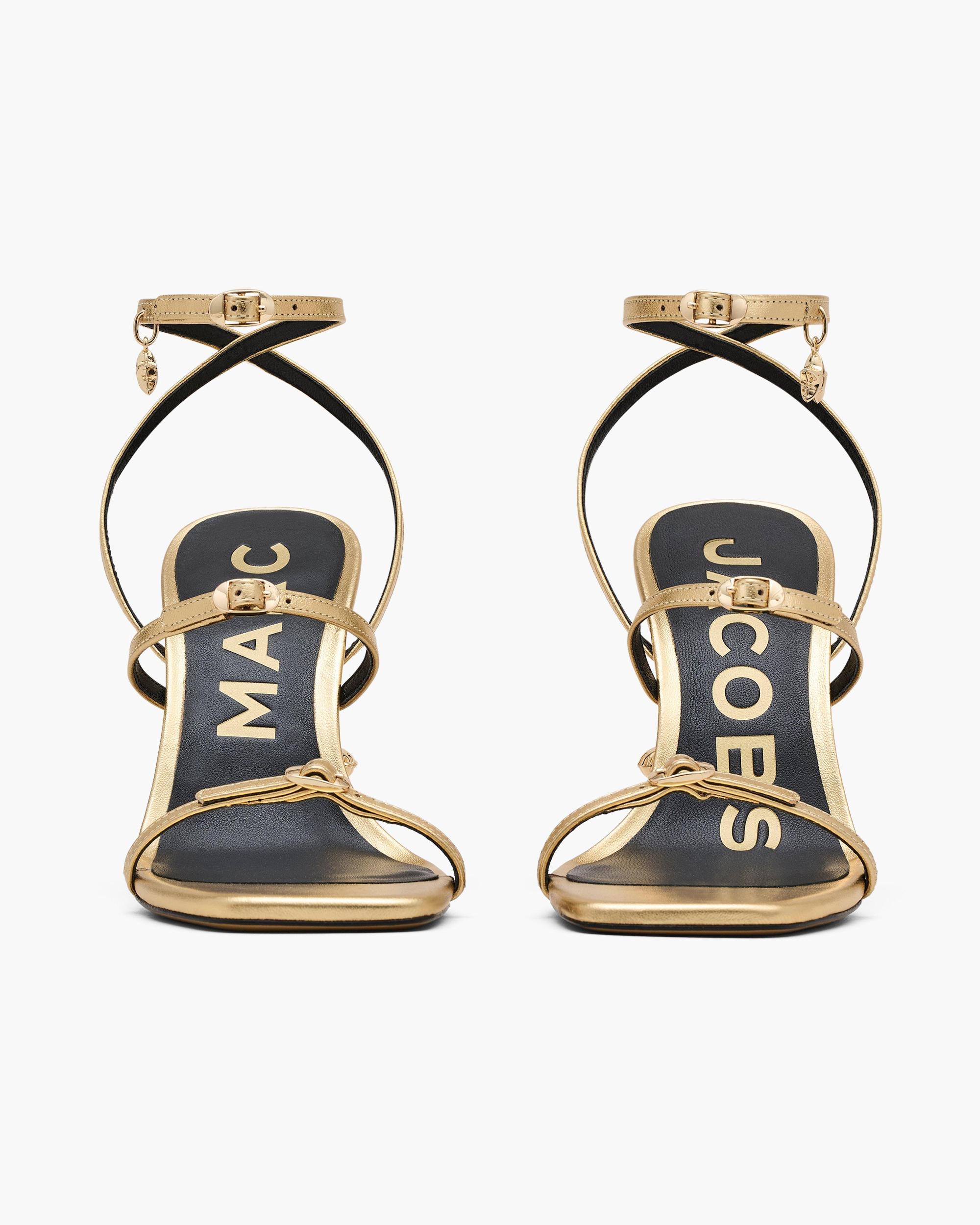 The Metallic Leather Daisy Heel Product Image