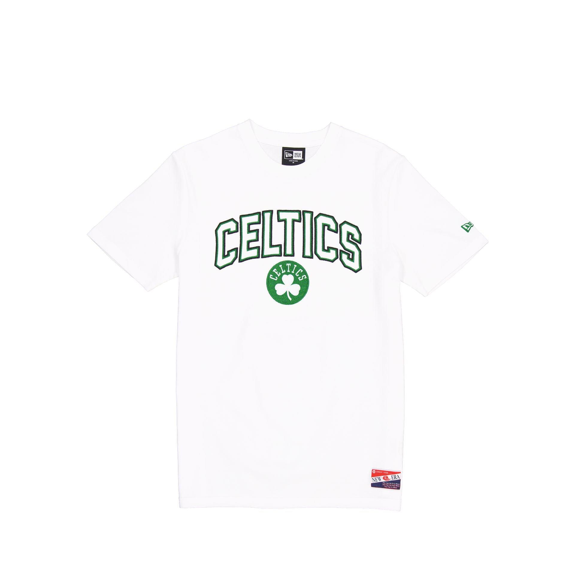 Boston Celtics Throwback White T-Shirt Male Product Image