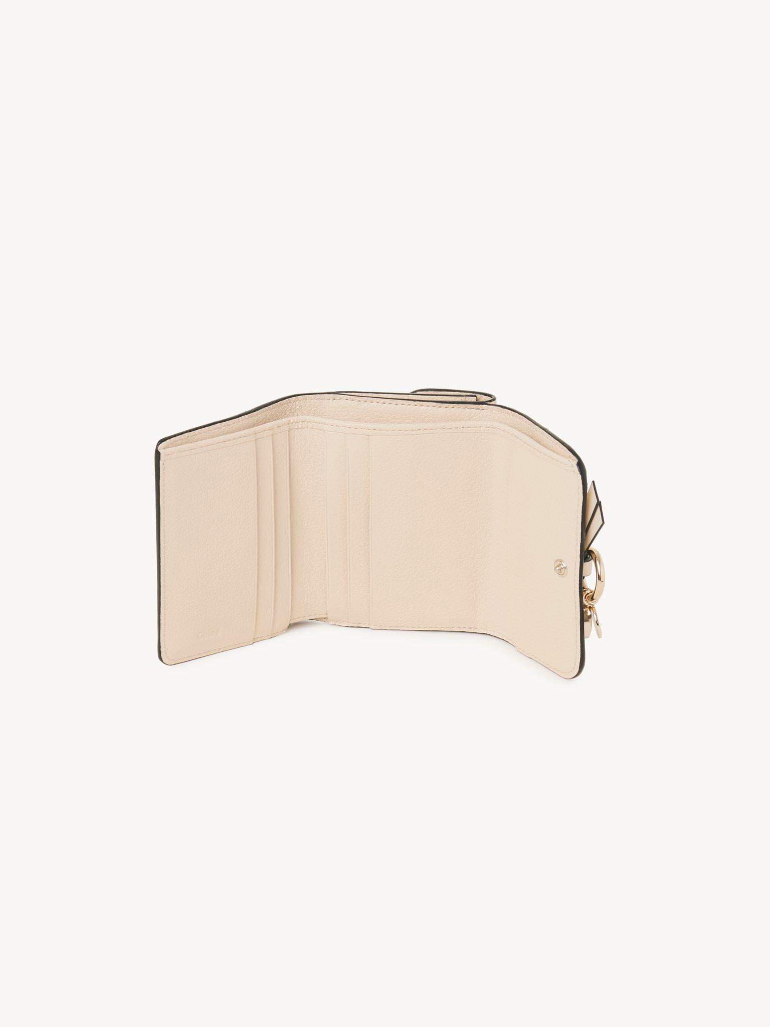 Small Alphabet tri-fold in grained leather Product Image